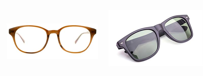 ウェリントンメガネとスクエアメガネ